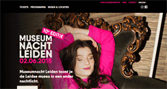 Desktop Screenshot of museumnachtleiden.nl